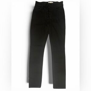 Black Lace-Up Reformation Pants